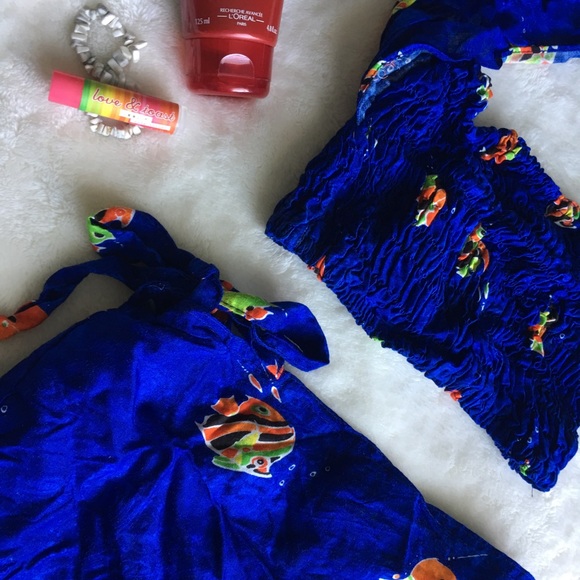 Thai Two Piece Beach Coverup 🐠 NWOT - Picture 8 of 8